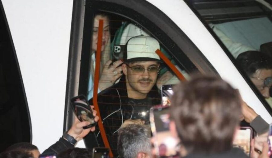 Geolier rientra a Napoli