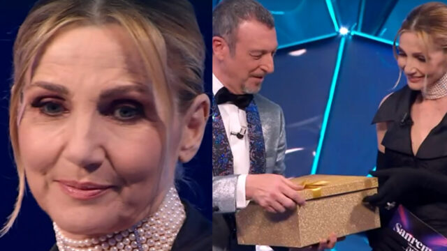 Sanremo 2024, il regalo speciale ricevuto da Lorella Cuccarini sul palco dell’Ariston: ha un significato davvero toccante
