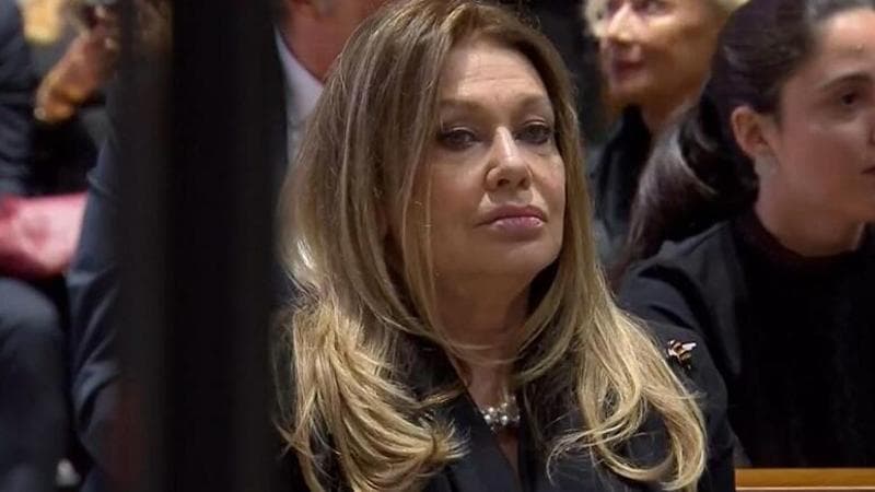 Veronica Lario al funerale di Silvio Berlusconi