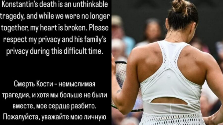 Aryna Sabalenka morte ex fidanzato