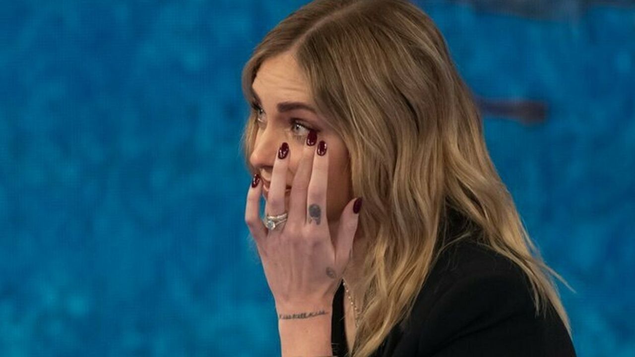 Chiara Ferragni in lacrime