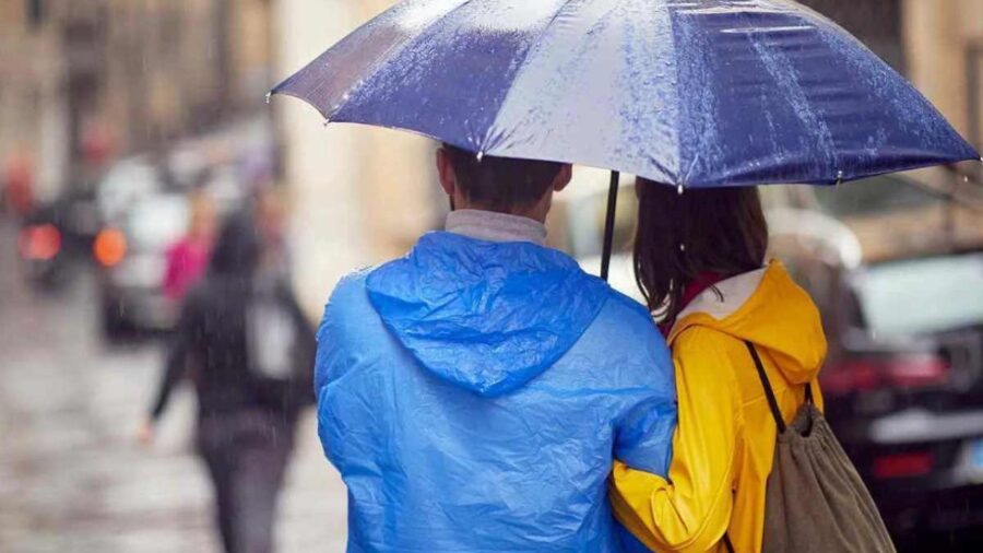 umbrella in spring