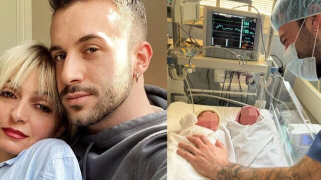 “Con voi rinasco” Veronica Peparini e Andreas Muller sono diventati genitori: il primo scatto delle gemelline commuove