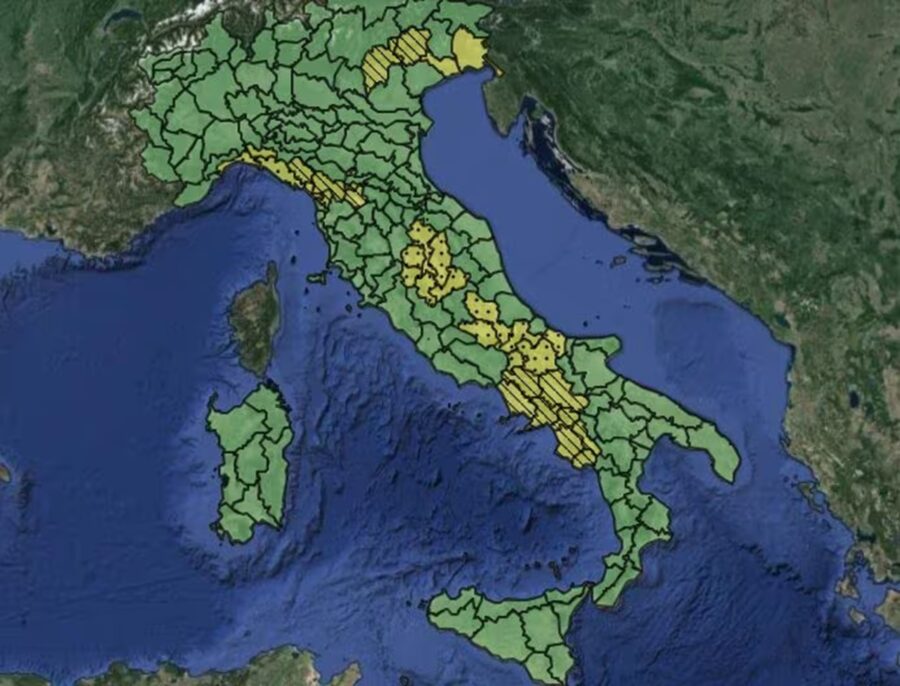 Allerta meteo gialla, giovedì 28 marzo