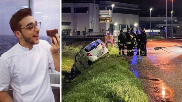 Pistoia, sbanda con l’auto e si ribalta, lo chef Ivan Niccolai è morto a 28 anni
