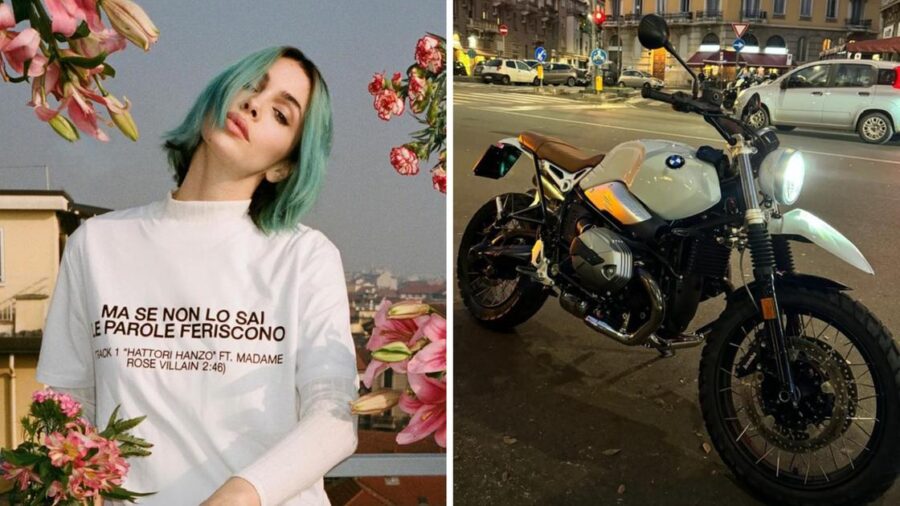 Rose Villain e la sua moto