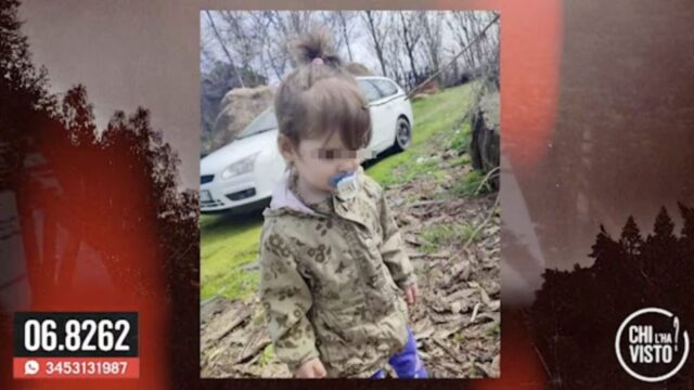 Il caso a Chi l’ha visto: drammatica scomparsa di una bimba di soli 2 anni, cosa sta succedendo in queste ore
