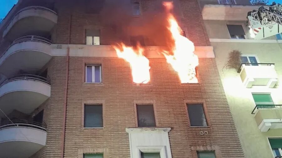 Incendio a Roma, morto Ernesto Tafuri