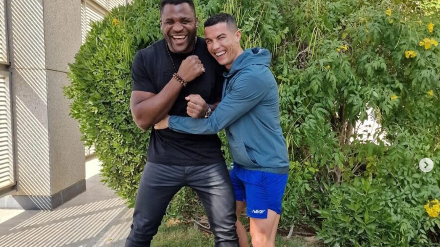 Cristiano Ronaldo e Francis Ngannou