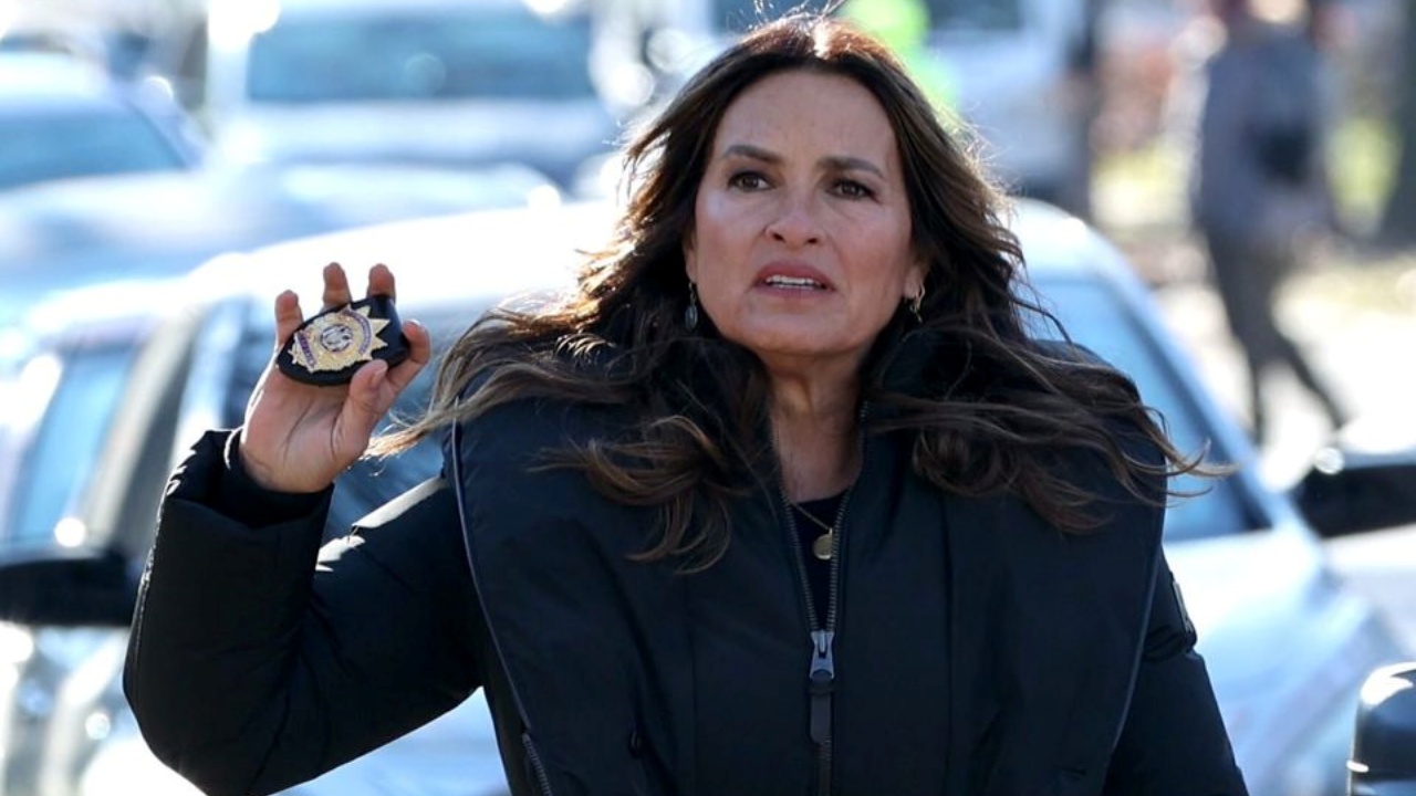 Mariska Hargitay riprese set