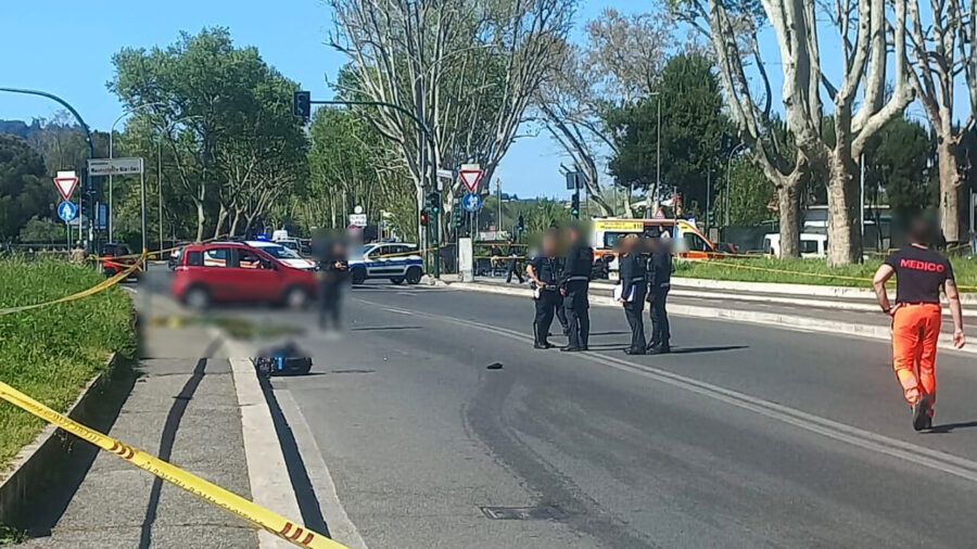 Tragedia all'Olimpico, un motociclista perde la vita in un incidente