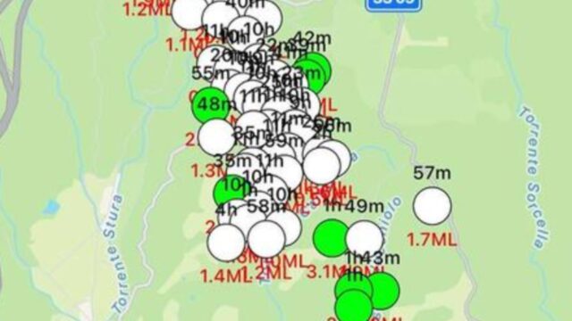 La terra non smette di tremare, scossa avvertita dalla popolazione