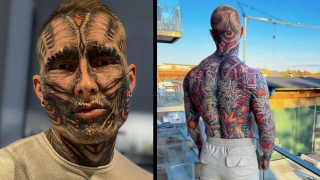 Un uomo con tanti tatuaggi mostra com’era prima il suo corpo: la sua trasformazione è incredibile (FOTO)