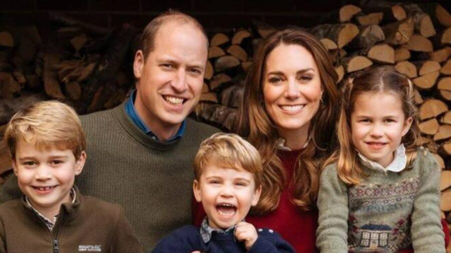 William e Kate con i figli