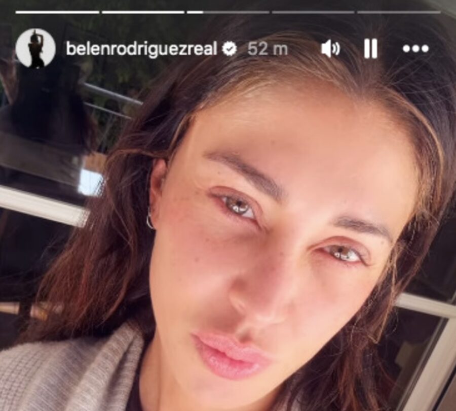 Belen Rodriguez senza trucco