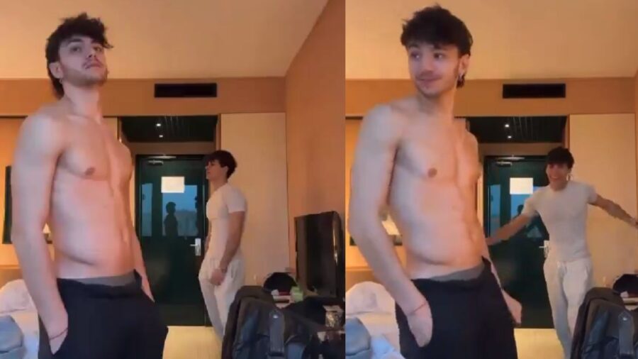 Nicholas e Giovanni di Amici 23 in albergo