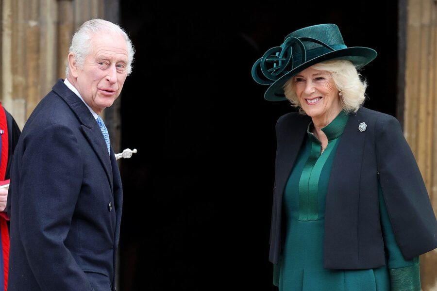 re carlo e camilla a pasqua