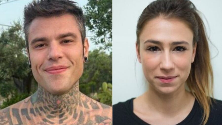 Fedez con la sua assistente