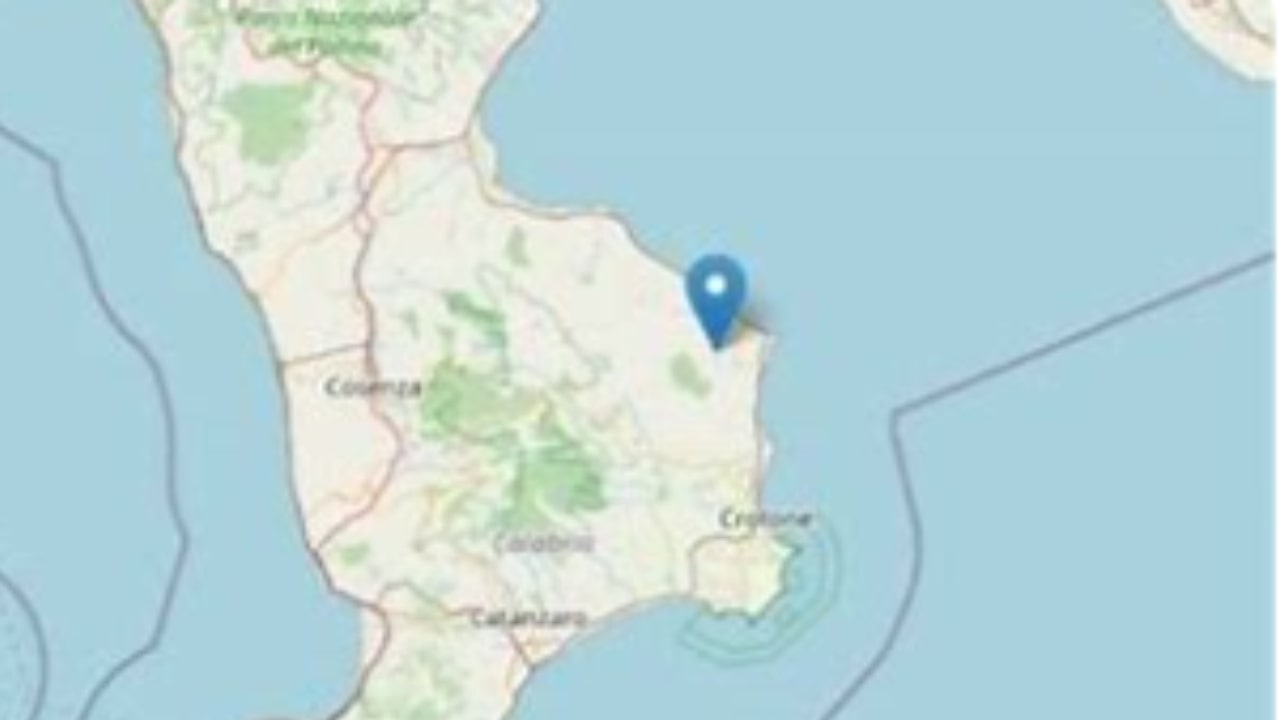 Scossa sismica a Crotone in Calabria