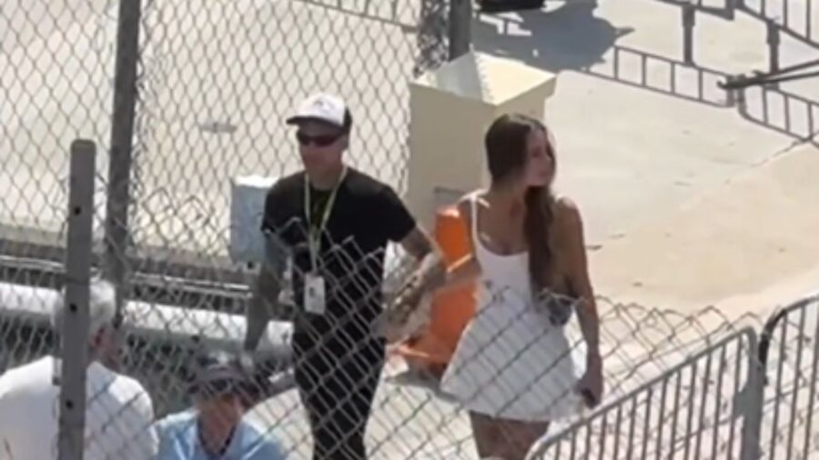Fedez insieme a Garance Authié al Gran Premio di Monaco