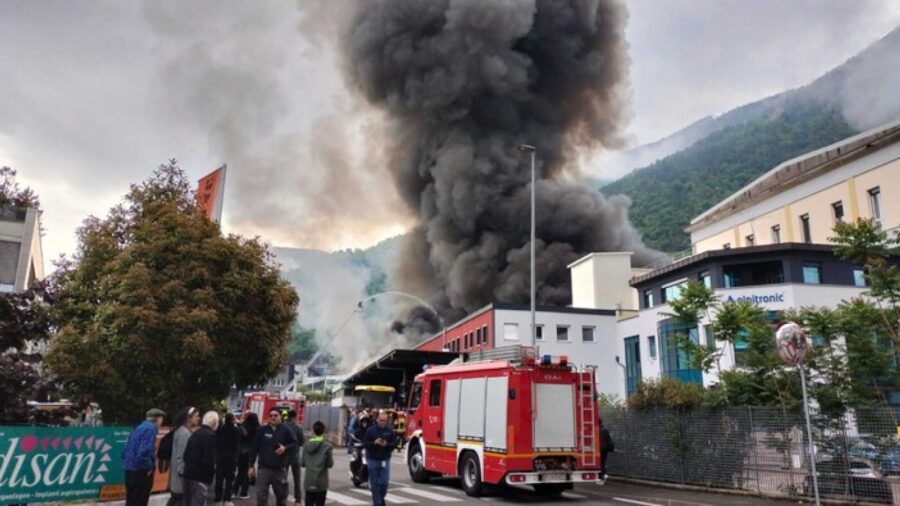 Incendio nello stabilimento Alpitronic