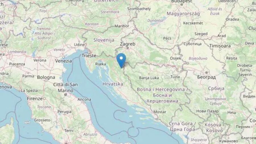 Sisma in Croazia di magnitudo 4.3 avvertito anche in Italia