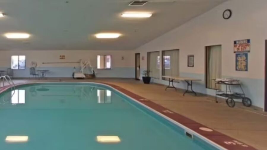 La piscina dove è avvenuta la tragedia