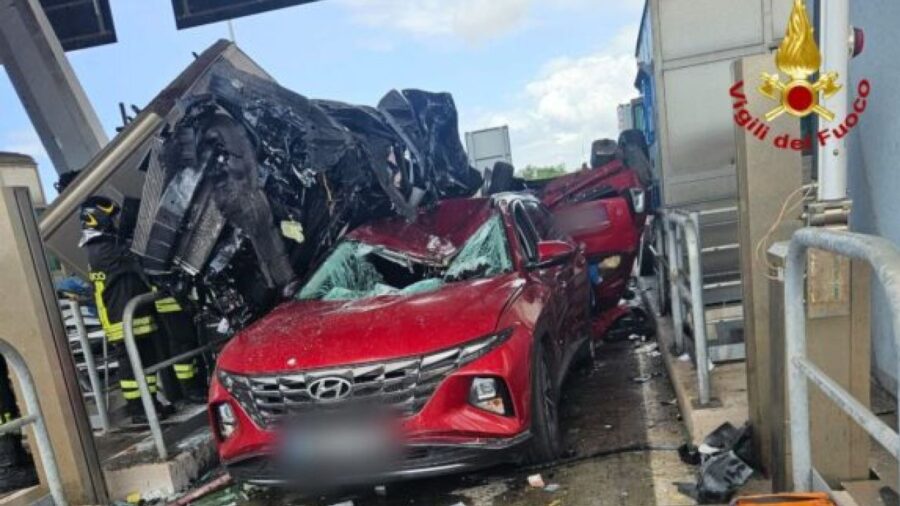 Incidente al casello di Rosignano