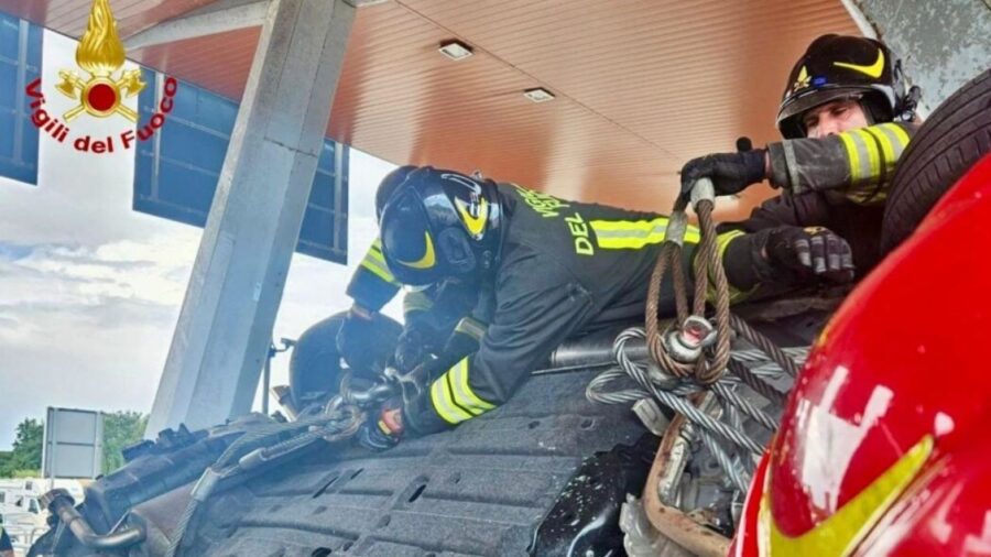 Incidente al casello di Rosignano