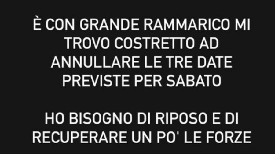 Fedez's Instagram story