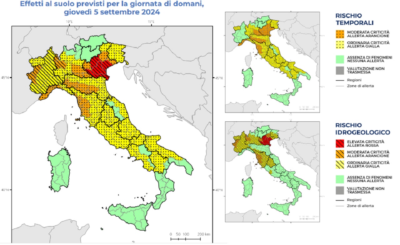 allerta meteo rossa