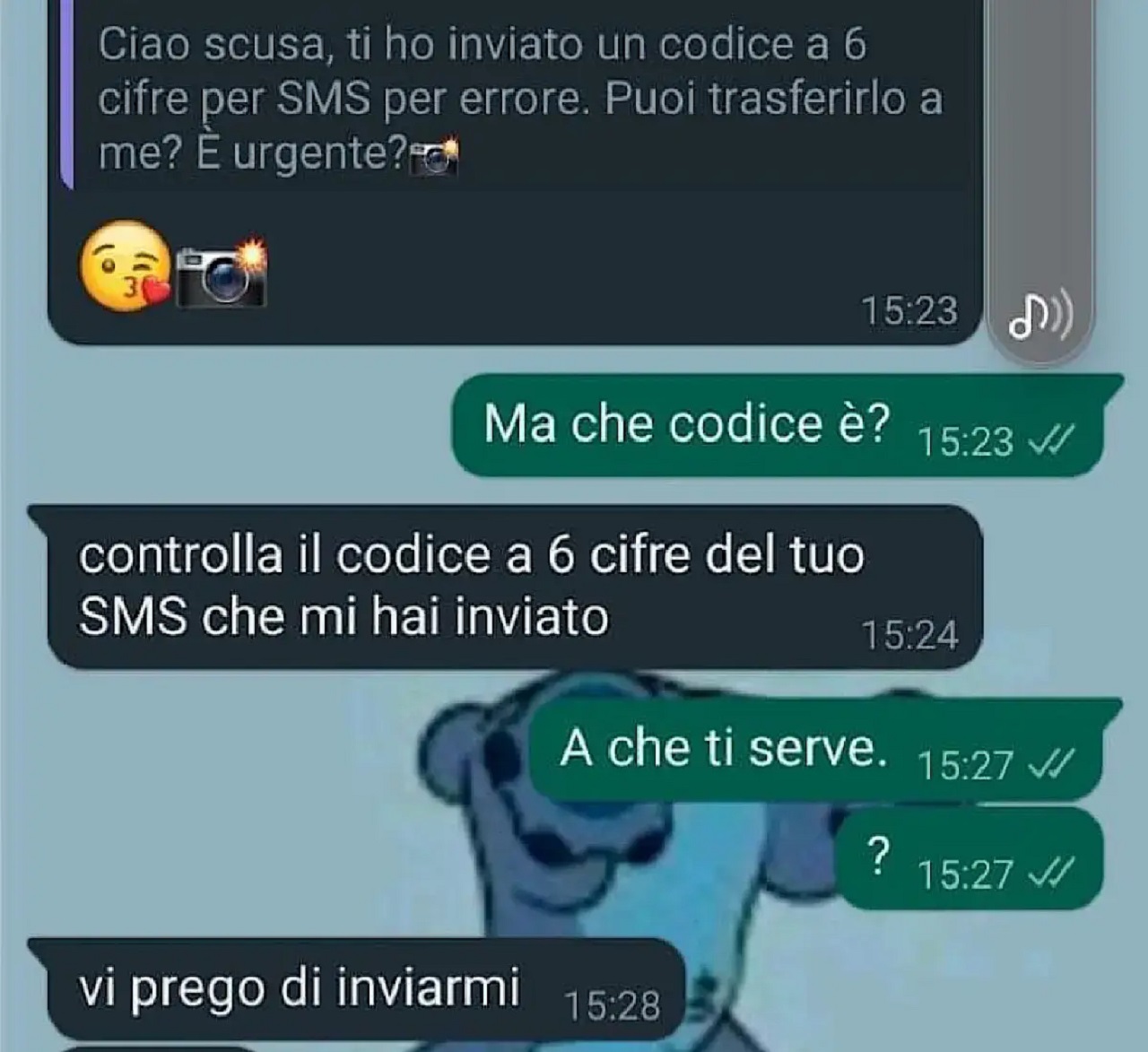 truffa whatsapp