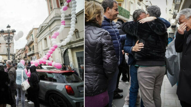 Dolore e commozione al funerale della piccola Giulia, uccisa dal pitbull ad Acerra: lo strazio fuori dalla chiesa