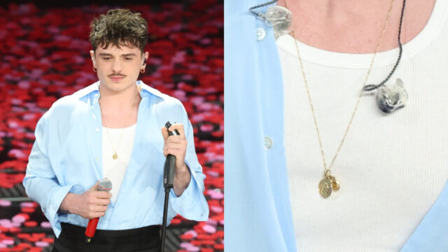 “Un forte significato simbolico” Olly conquista Sanremo con una collana portafortuna