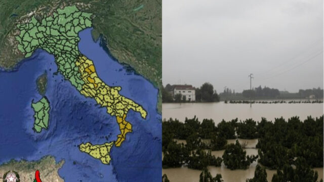 Il maltempo non si arresta, diramata l’allerta meteo arancione e gialla per rischio di fenomeni violenti nelle giornata di oggi: le Regioni interessate