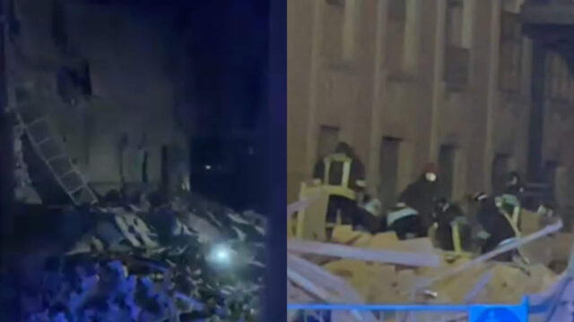 Crolla una palazzina di 8 piani, Vigili del Fuoco a lavoro. Cosa sta succedendo in queste ore di ansia
