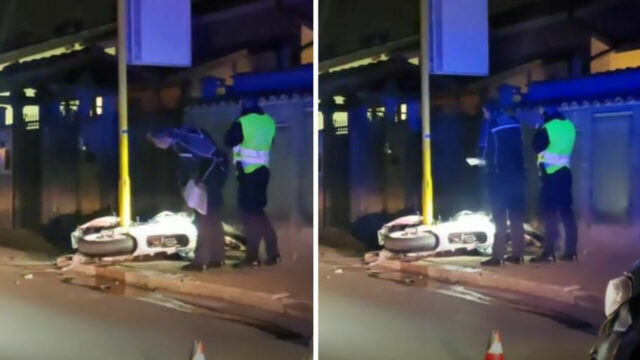 Terribile incidente stradale, perde il controllo della moto e si schianta contro la fermata del bus: gravissimo bilancio