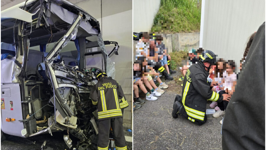 Spaventoso scontro in autostrada tra un camion e uno scuolabus, morta una maestra, tragico il bilancio: dove e cosa è successo 