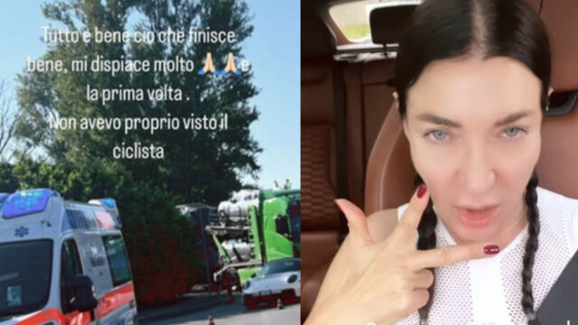 “Dove le devo guidare le mie auto sportive” la super Vip investe un ciclista e posta tutte le foto sui social