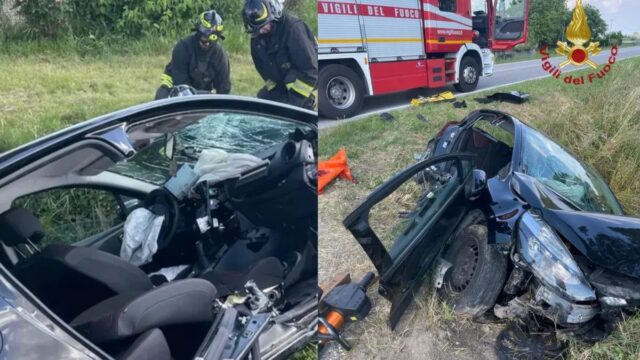 Finiscono con l’auto in un canale e rimangono incastrate tra le lamiere, grave incidente per due donne, una è incinta: dove e cosa è successo