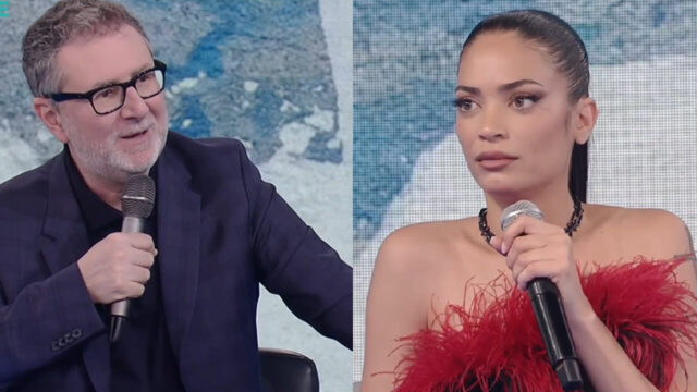 “Non è il caso di…” La domanda scomoda di Fabio Fazio ad Elodie: imbarazzo in studio