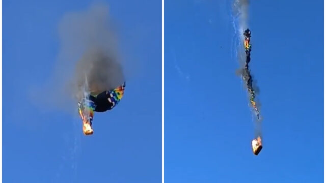 Mongolfiera prende fuoco durante il volo: a bordo c’erano 21 persone, la situazione è disperata. Dove e cos’è successo