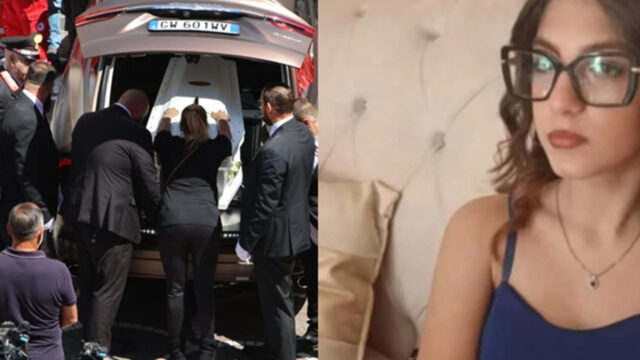 Caos al funerale di Martina Carbonaro, cosa è successo all’arrivo della bara bianca
