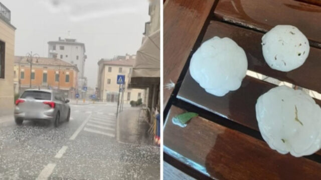Emergenza maltempo, tempesta di grandine in Italia, ci sono danni