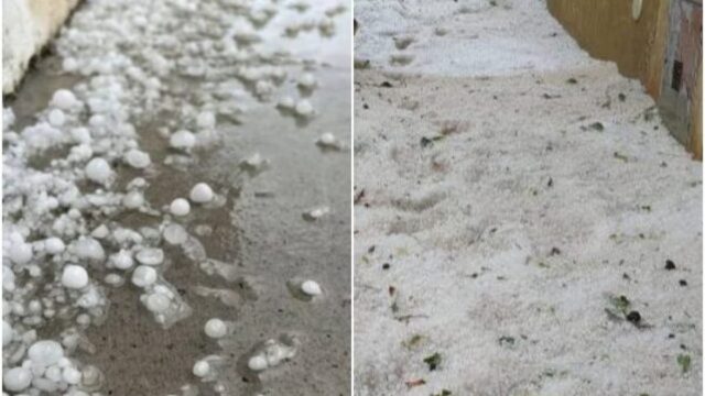 Violenta grandinata nella Regione italiana, strade imbiancate e chicchi grandi fino a 5 centimetri