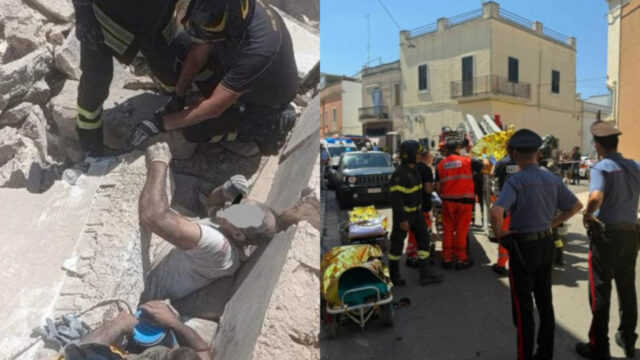 Crolla il solaio di un’abitazione, boato e macerie, Vigili del Fuoco e ambulanze sul posto: dove e cosa è successo