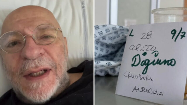 “Cosa mi è successo” Il famoso italiano ricoverato in ospedale: lo scatto preoccupa 