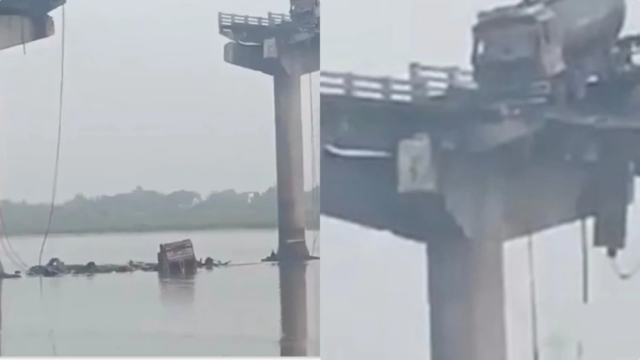 Strage sulla strada, cade un ponte, veicoli cadono nel fiume: dove e cosa è successo