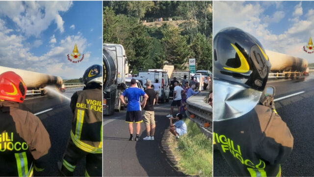 Dramma in autostrada, cisterna di Gpl in fiamme, è caos: cosa sta succedendo