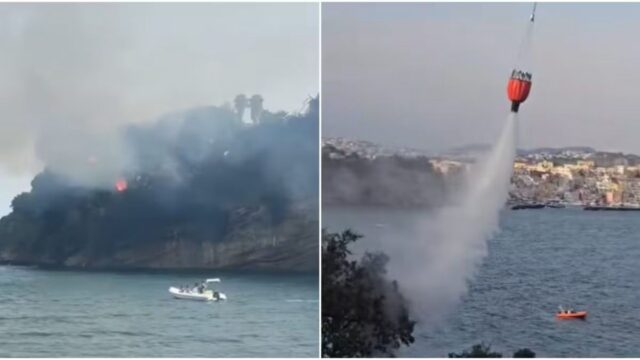 Drammatico incendio nella località delle vacanze, fiamme vicine alle casa, soccorsi costretti a intervenire